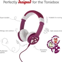 TONIES Tonie Foldable Headphones - Purple -Tonies tonies tonie accessories tonie foldable headphones purple 42255071150322